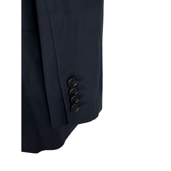 Ann Taylor Navy 1 Button Blazer Jacket Womens Size 10 - Picture 4 of 9